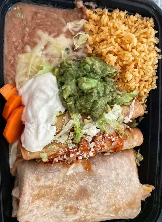 #9-Two Small Flautas and One Burrito.