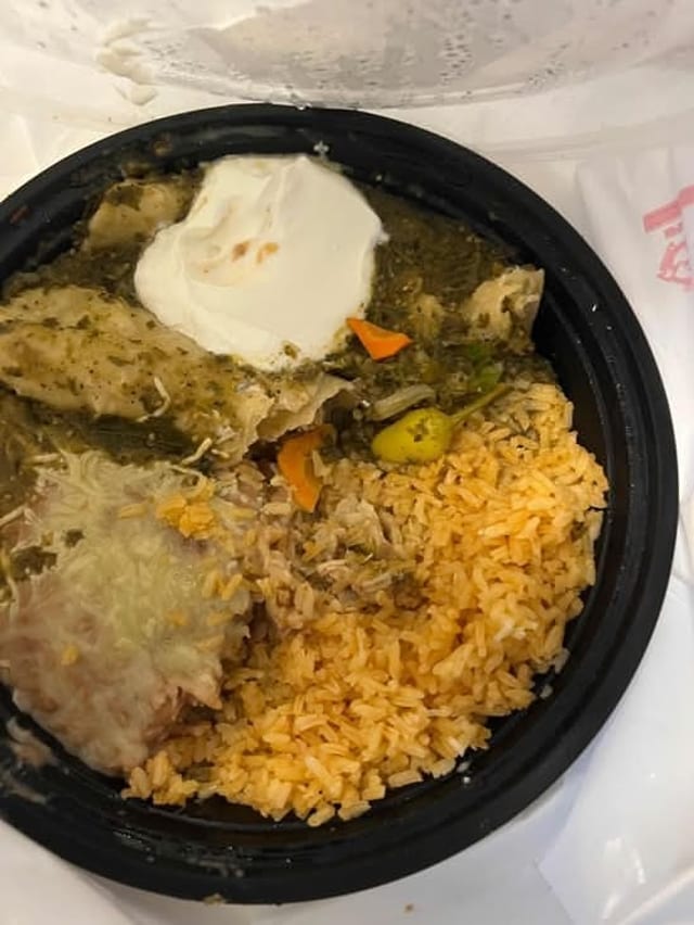 Enchiladas Verdes.