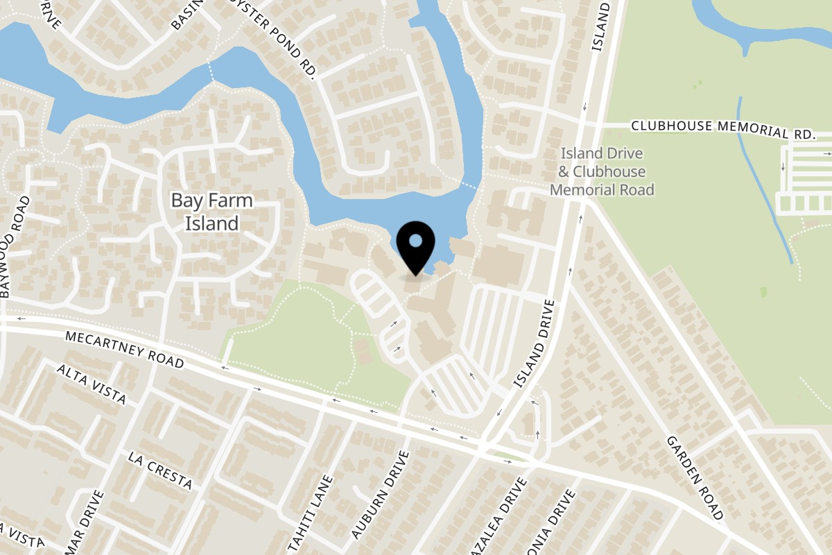 Map showing the location of La Penca Azul La Penca Azul - Island Dr on 891-B Island Dr in Alameda